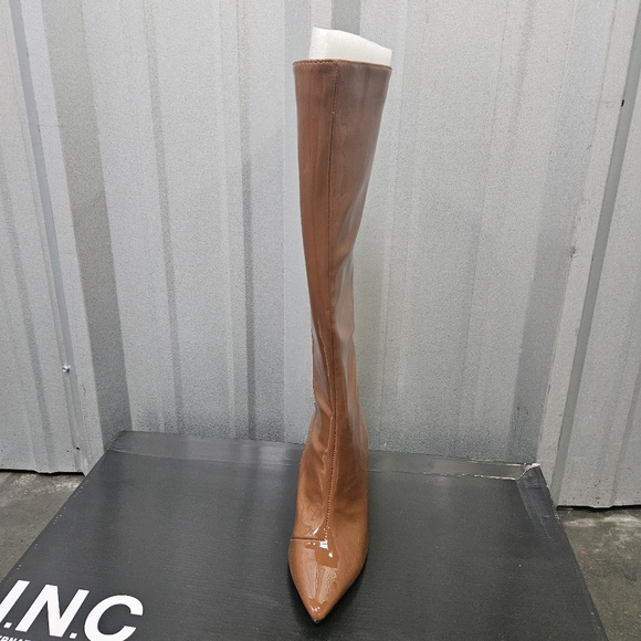 INC International Concepts Rajel Congac Pointed Stilleto Heels Brown Boots - Picture 7 of 11